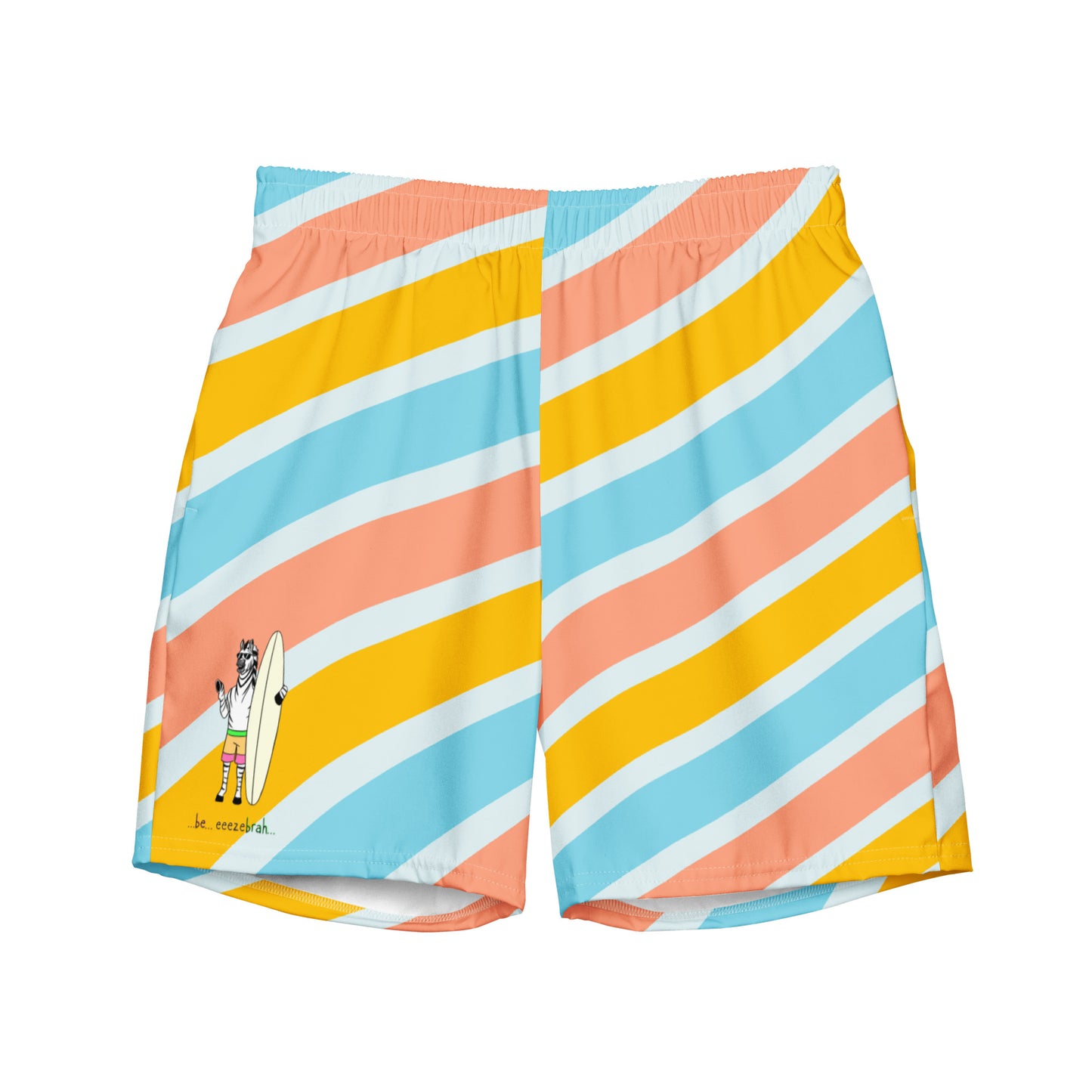 Zebra Recycled Swim Trunks