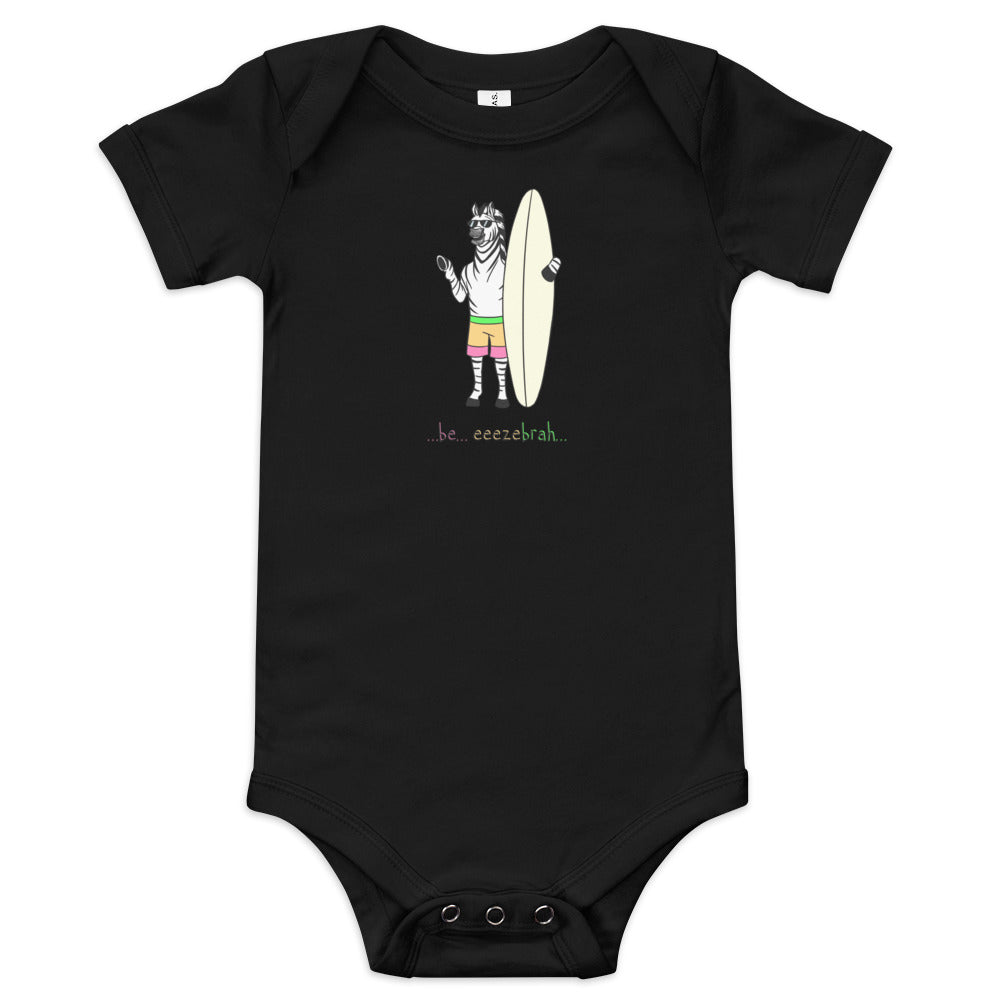 Zebra (1 brah) Baby short sleeve onesie