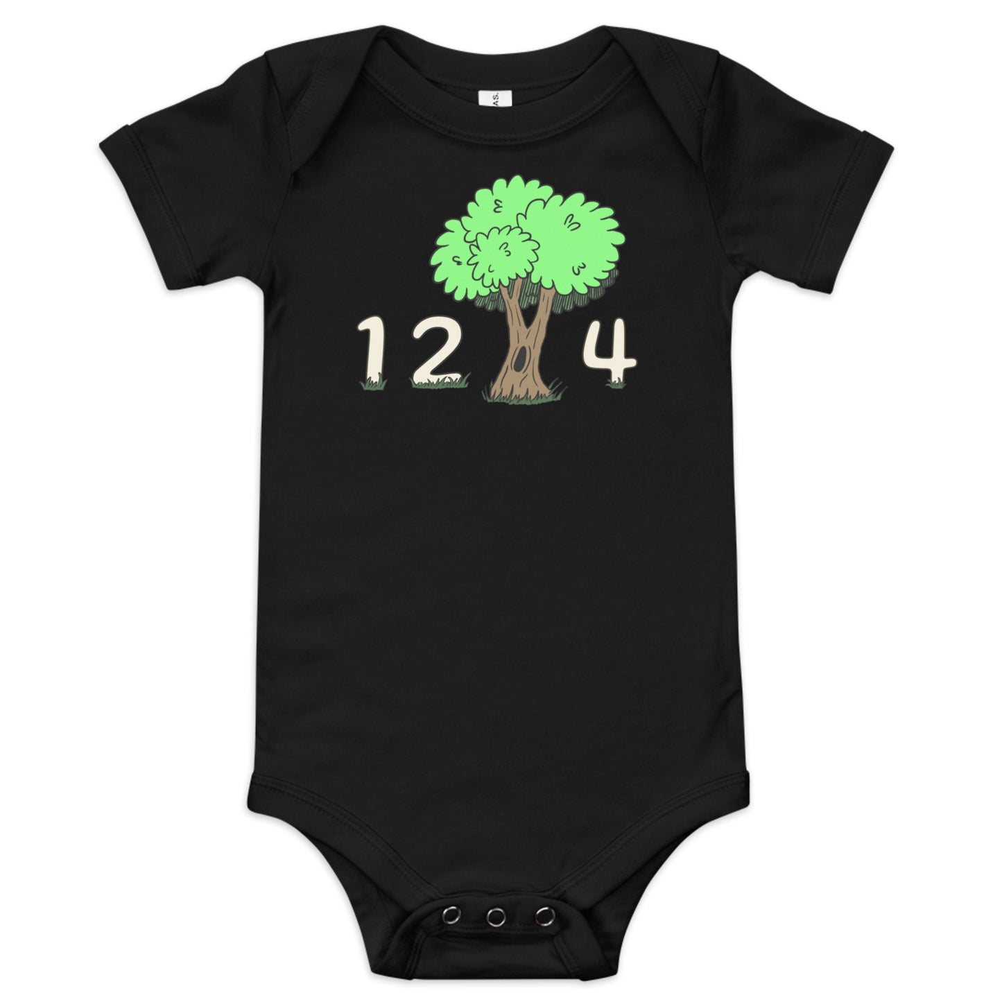 1 2 tree 4 Baby short sleeve one piece