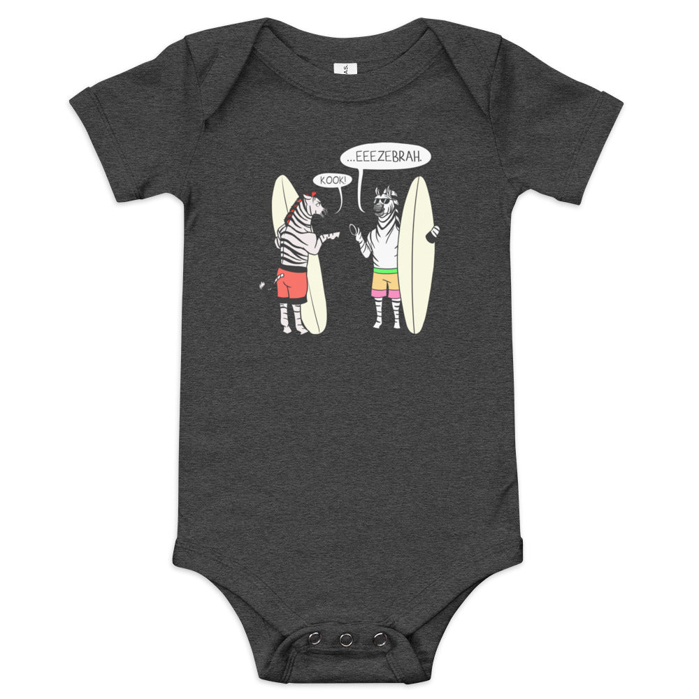 Zebra (2 brahs) Baby short sleeve one piece