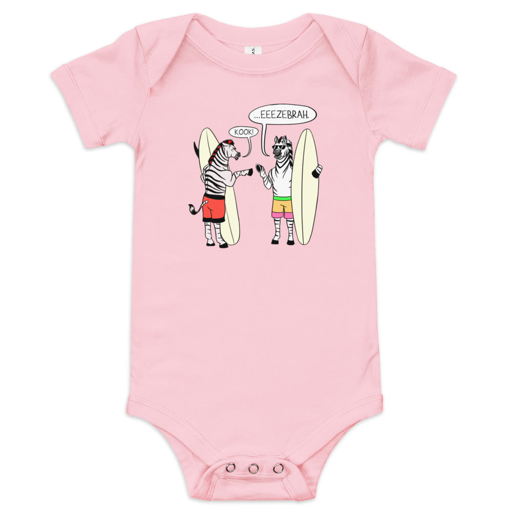 Zebra (2 brahs) Baby short sleeve one piece
