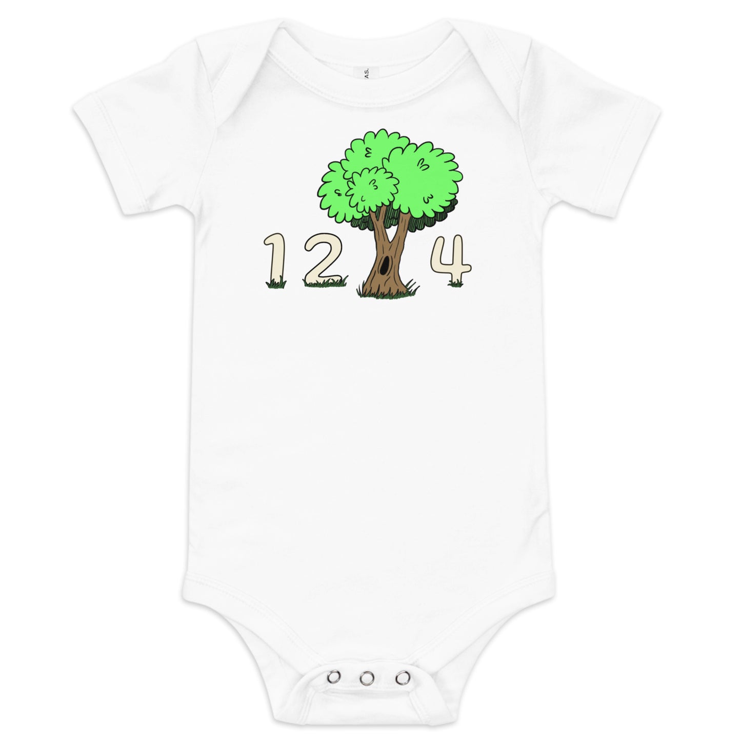 1 2 tree 4 Baby short sleeve one piece