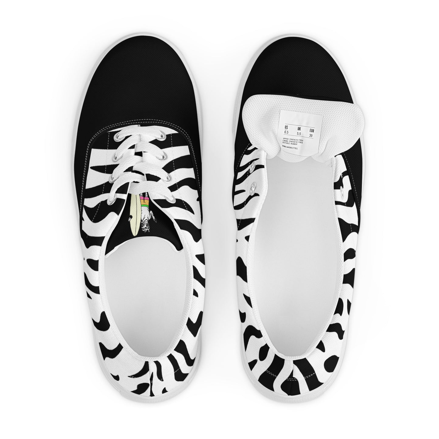 The "be... eeezebrah" Tuxedo edition shoes (men’s sizing)