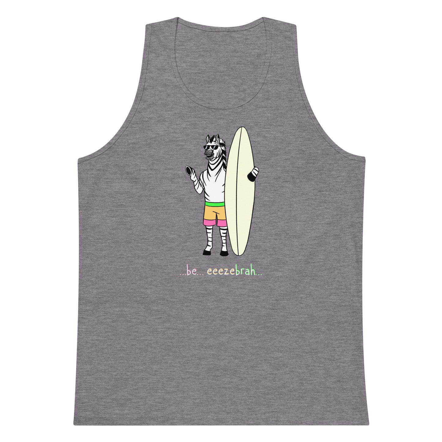 zebrah Single color Men’s premium tank top