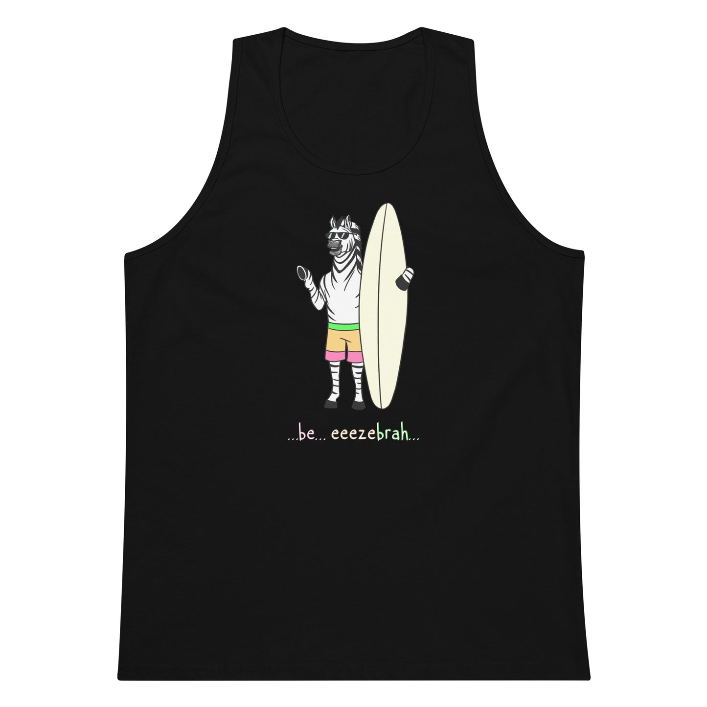 zebrah Single color Men’s premium tank top