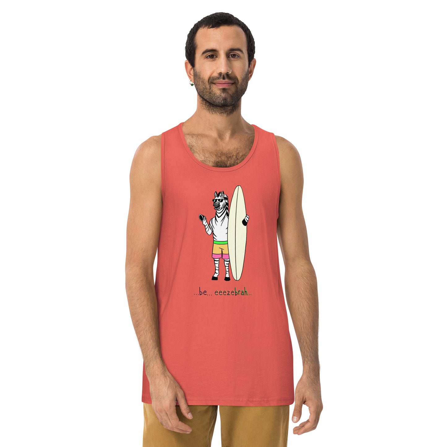 zebrah Single color Men’s premium tank top