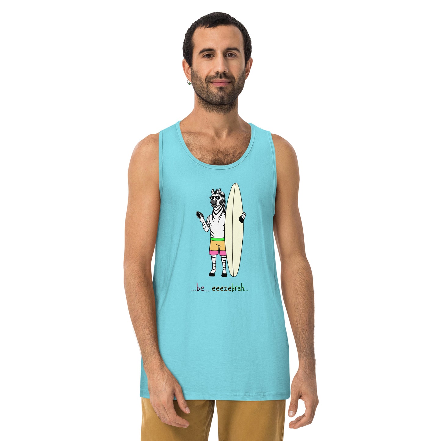 zebrah Single color Men’s premium tank top