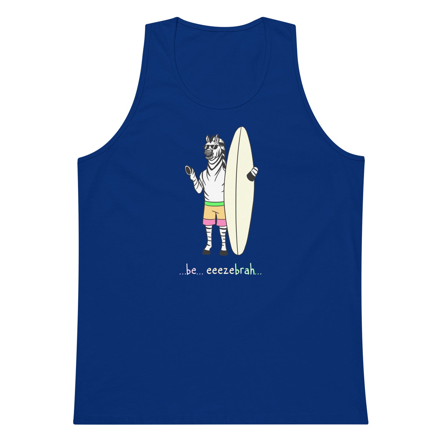 zebrah Single color Men’s premium tank top