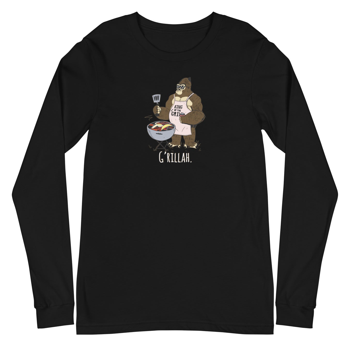 Grillah Gorilla Unisex Long Sleeve Tee