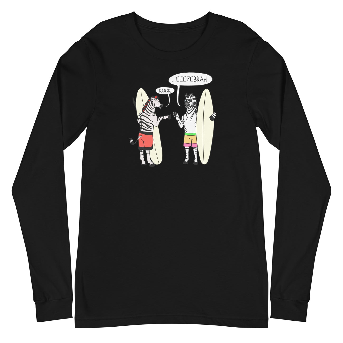 Zebra (2 brahs) Unisex Long Sleeve