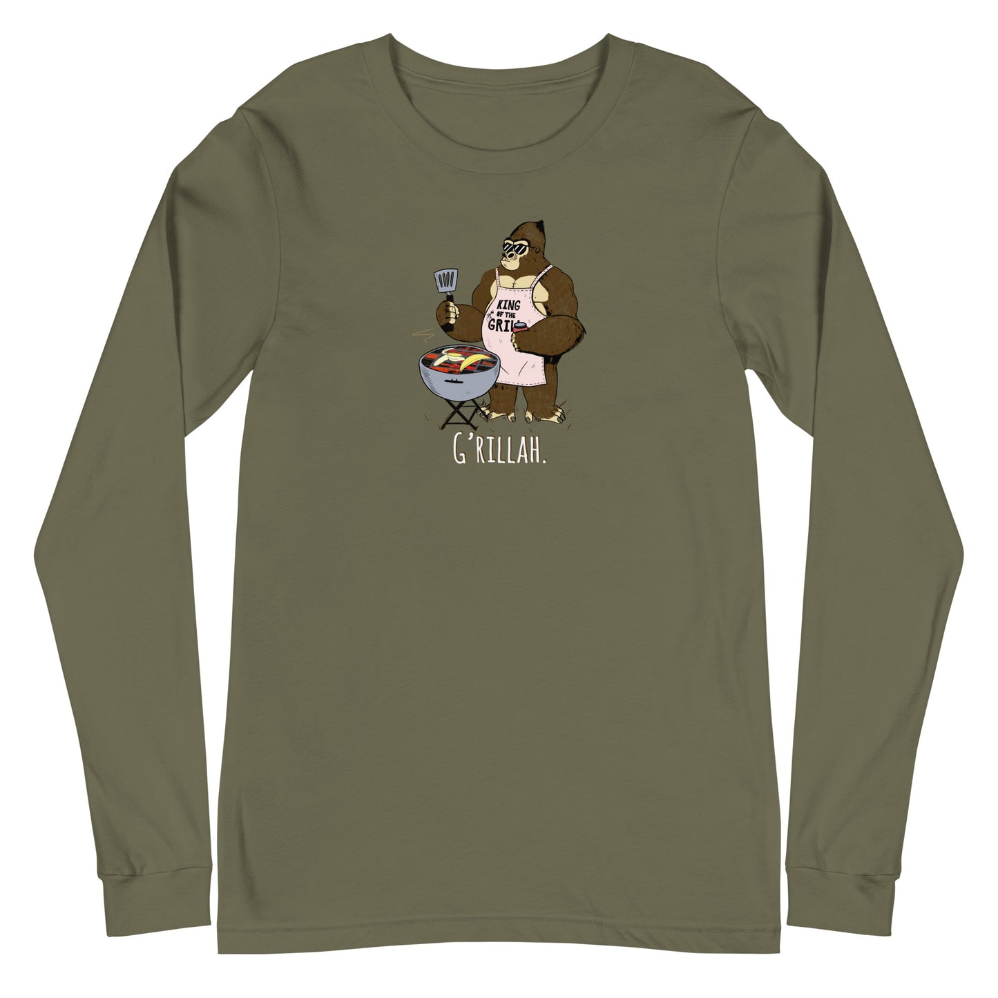 Grillah Gorilla Unisex Long Sleeve Tee
