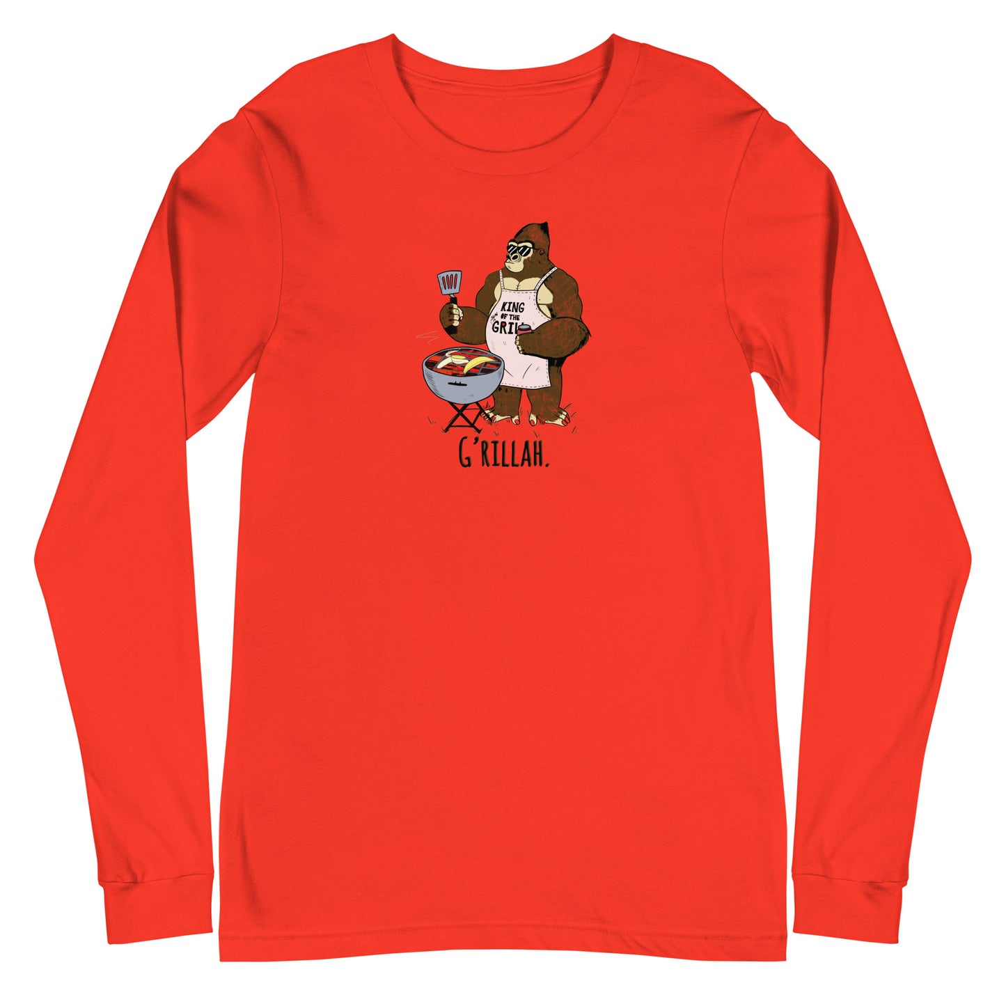 Grillah Gorilla Unisex Long Sleeve Tee