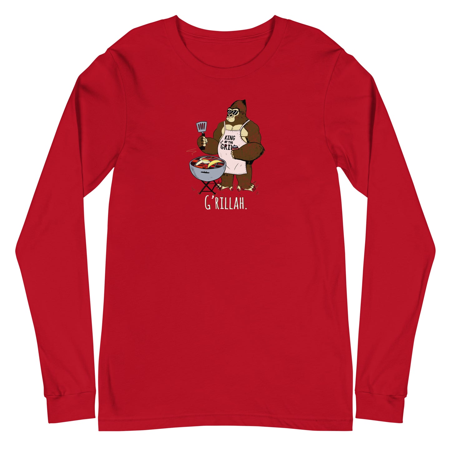 Grillah Gorilla Unisex Long Sleeve Tee