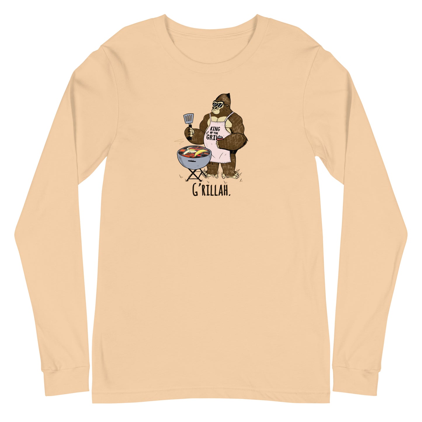 Grillah Gorilla Unisex Long Sleeve Tee