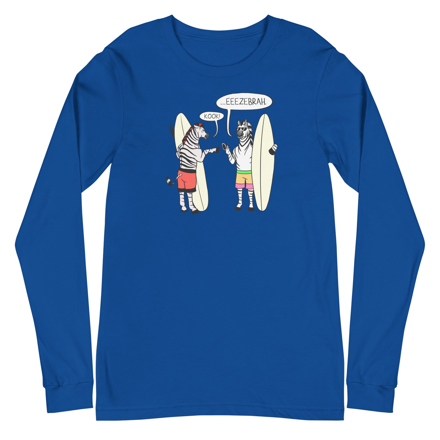 Zebra (2 brahs) Unisex Long Sleeve