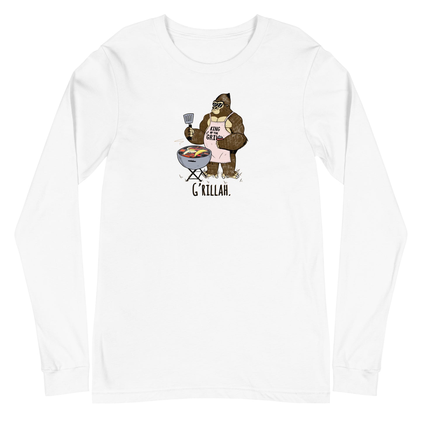 Grillah Gorilla Unisex Long Sleeve Tee