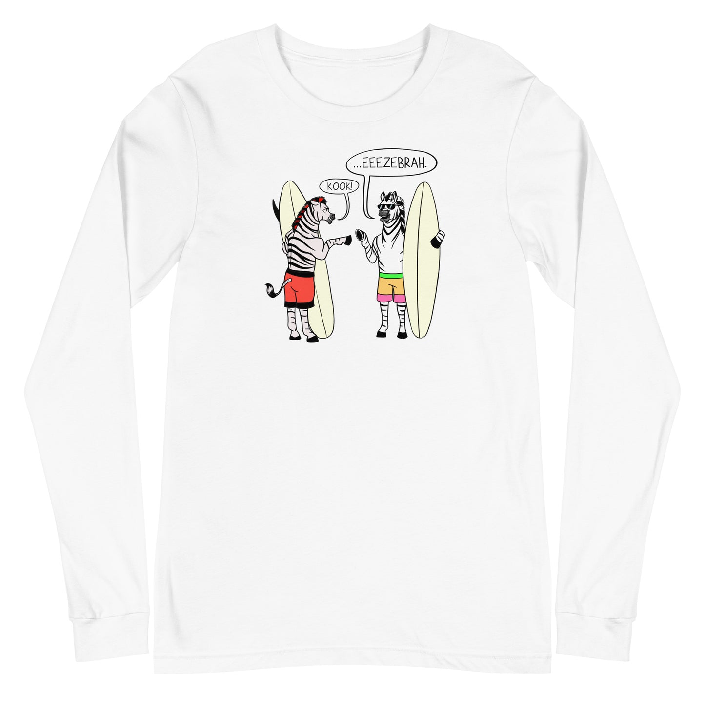 Zebra (2 brahs) Unisex Long Sleeve