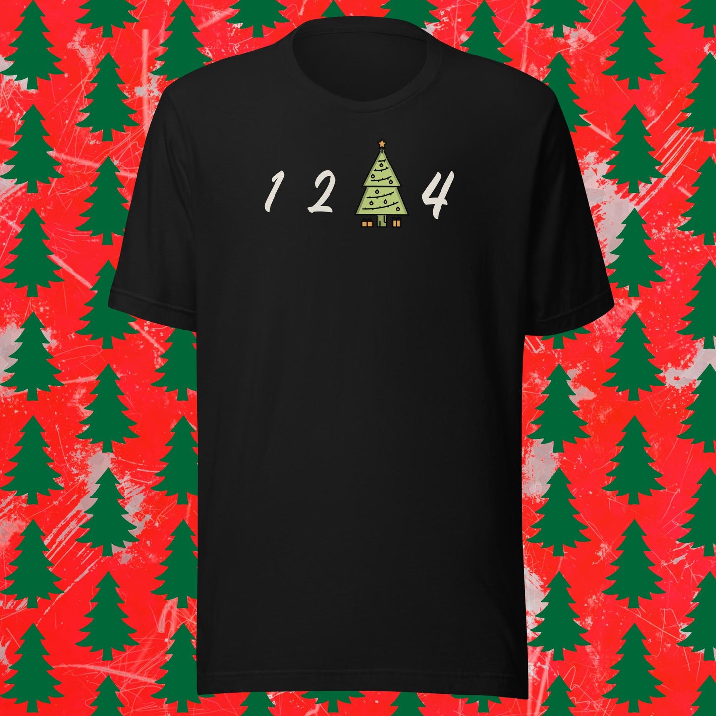 1 2 tree 4 christmas edition Short-Sleeve Unisex T-Shirt