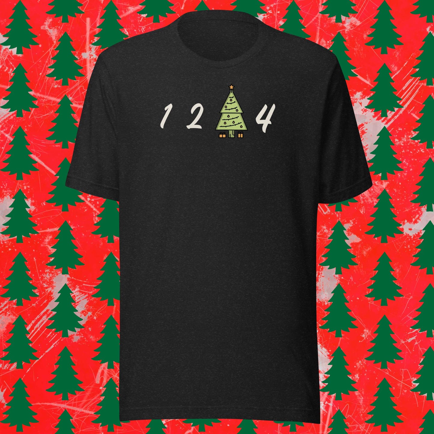 1 2 tree 4 christmas edition Short-Sleeve Unisex T-Shirt