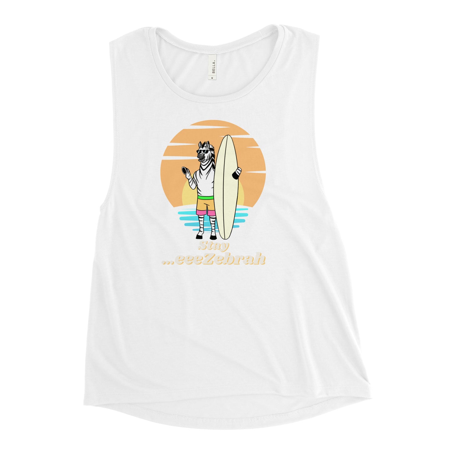 Ladies’ Zebra Muscle Tank
