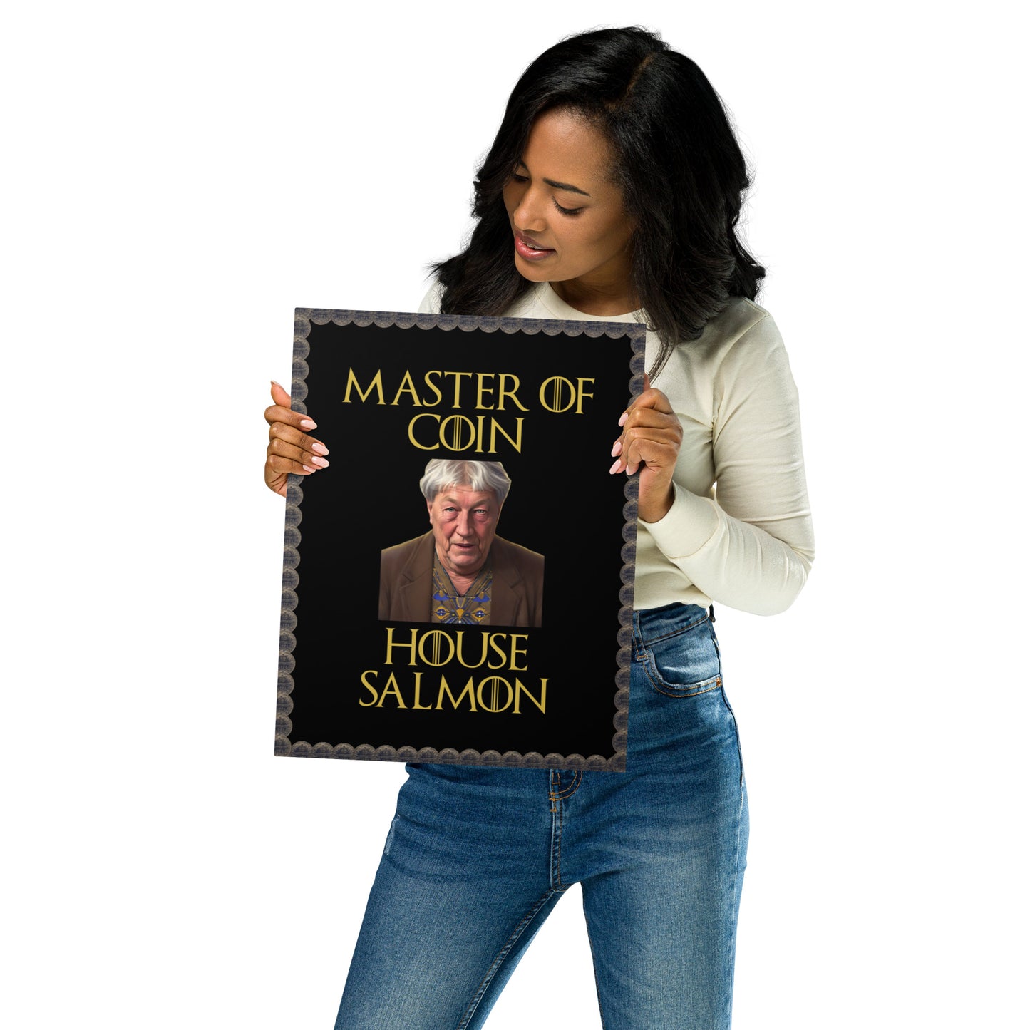 house salmon Metal prints