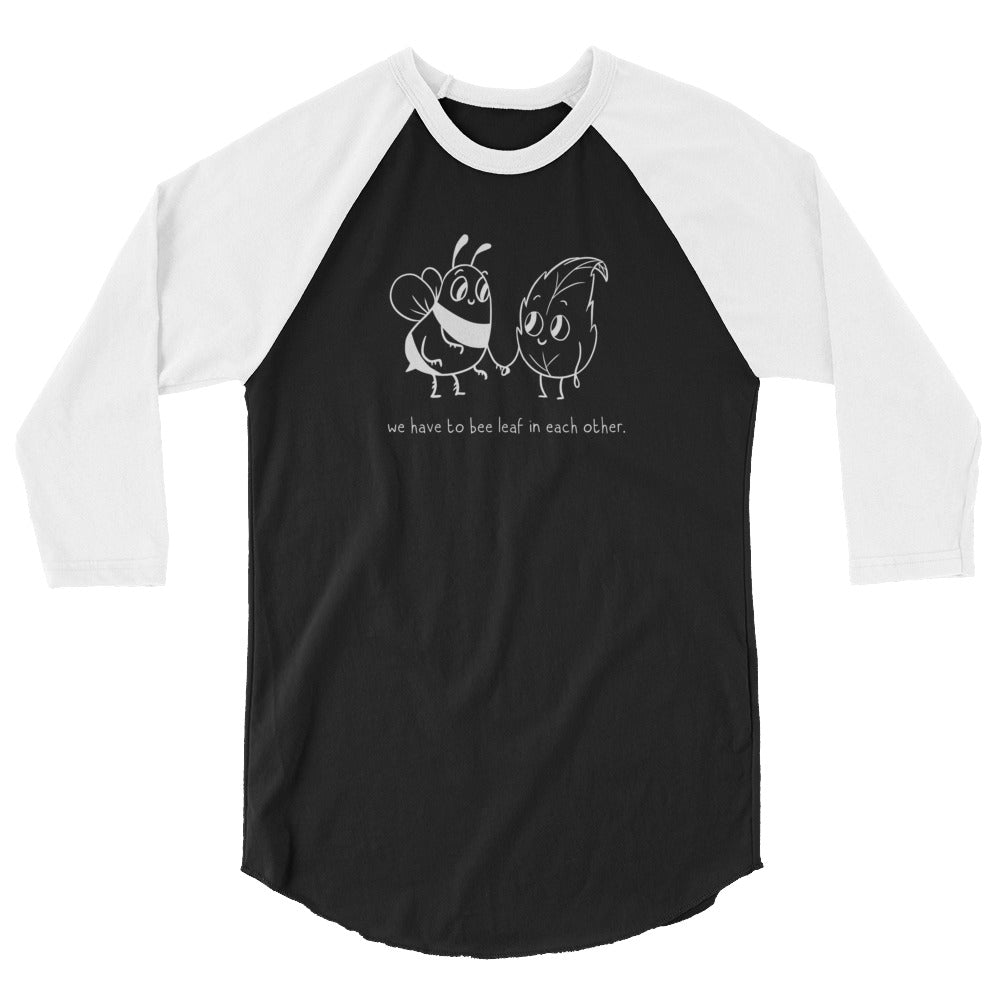 Bee Leaf Dark side baseball 3/4 sleeve raglan shirt