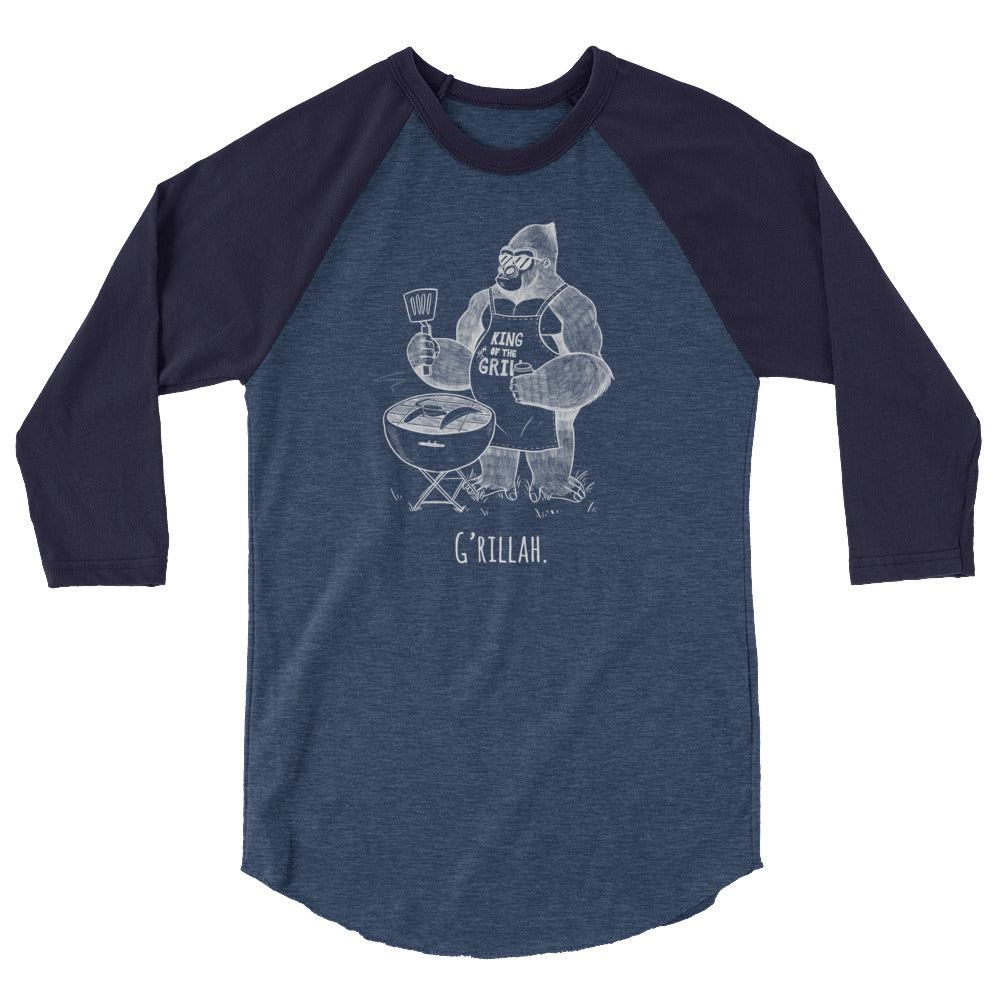 Grilla'h Gorilla Dark side baseball 3/4 sleeve raglan shirt