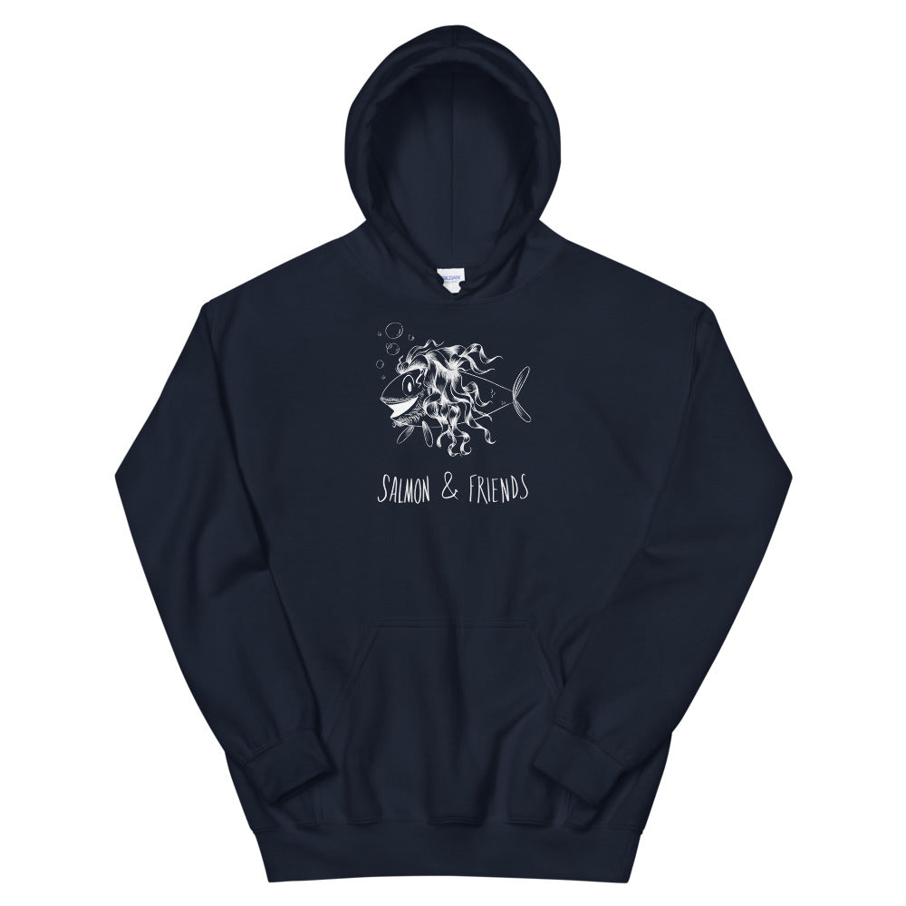 Salmon and Friends Come to the Dark side Unisex Hoodie