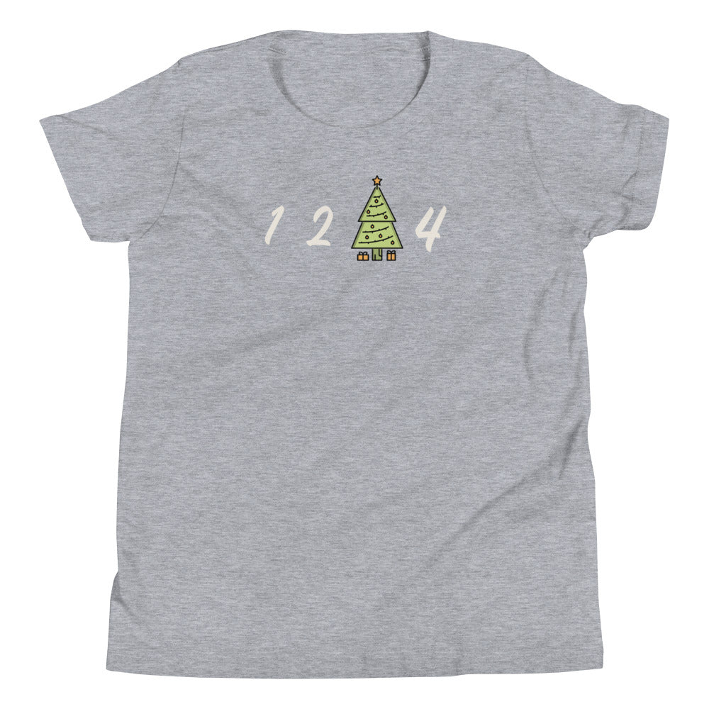 1 2 tree 4 Christmas Youth T-Shirt