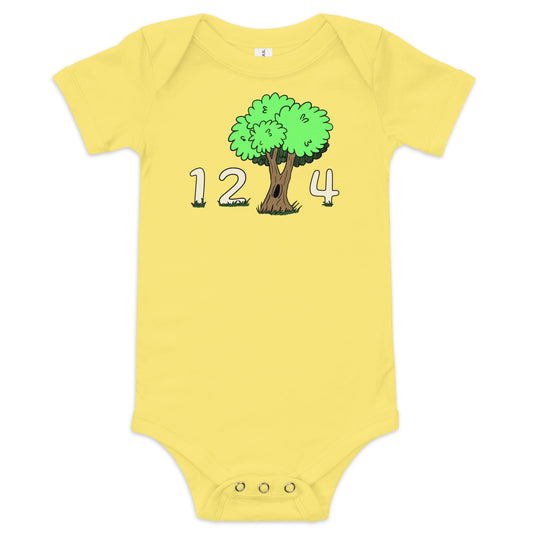 1 2 tree 4 Baby short sleeve one piece