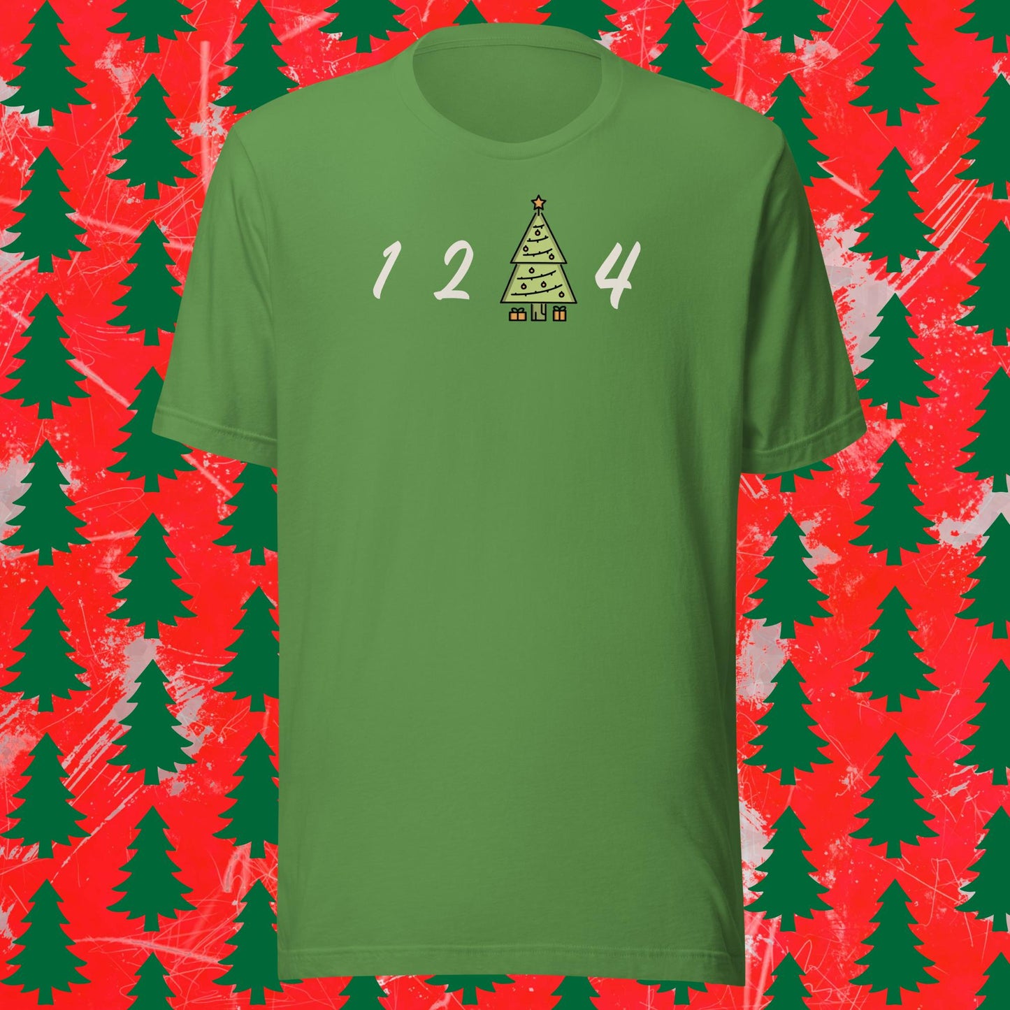1 2 tree 4 christmas edition Short-Sleeve Unisex T-Shirt