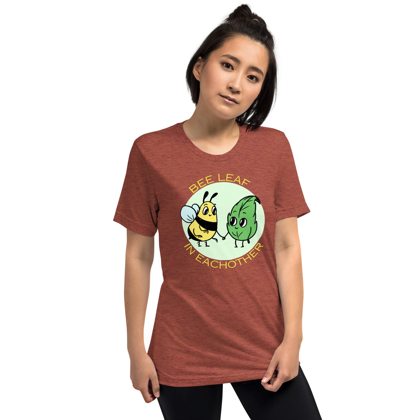 Bee leaf Unisex tri blend (super soft) t-shirt