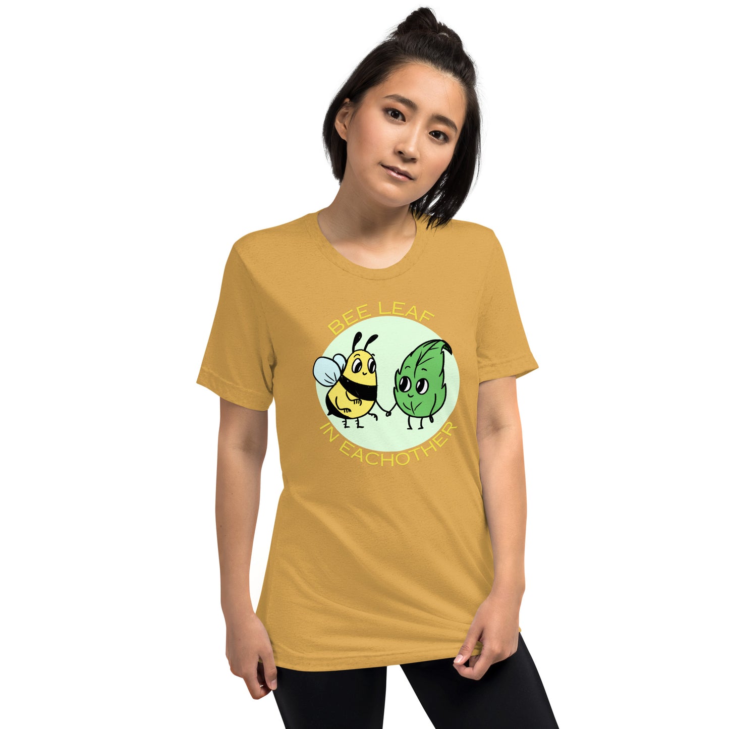 Bee leaf Unisex tri blend (super soft) t-shirt