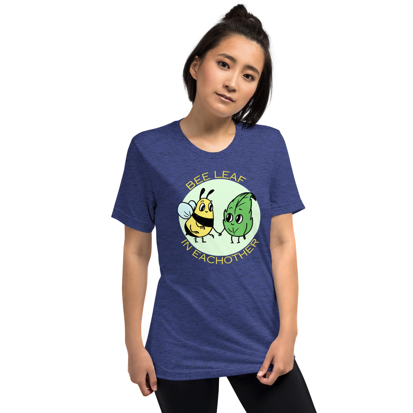 Bee leaf Unisex tri blend (super soft) t-shirt