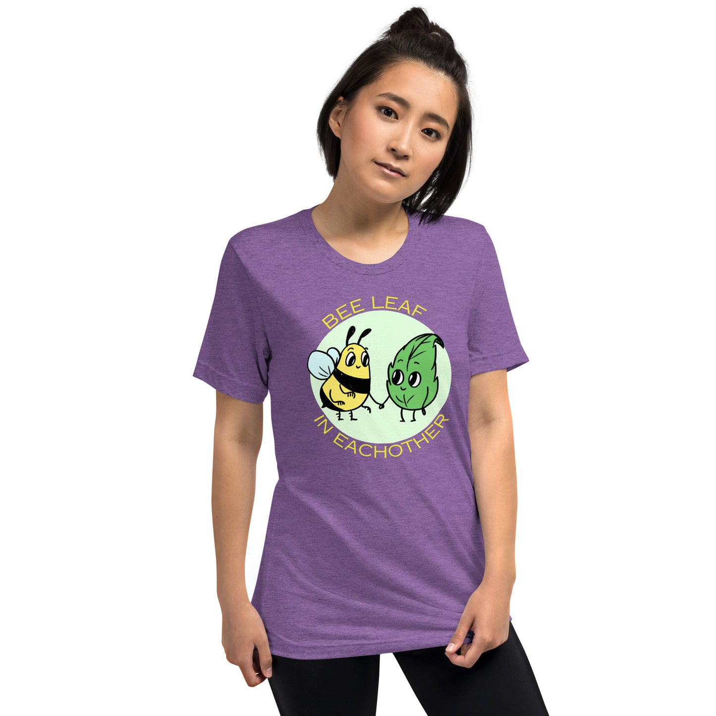 Bee leaf Unisex tri blend (super soft) t-shirt