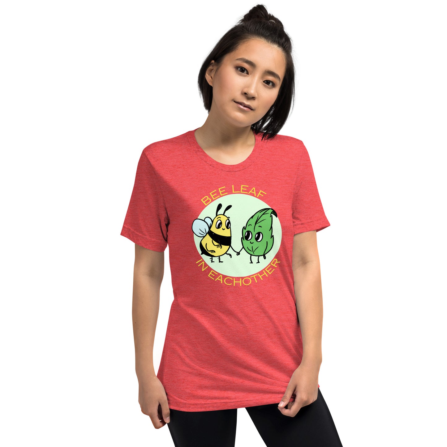 Bee leaf Unisex tri blend (super soft) t-shirt