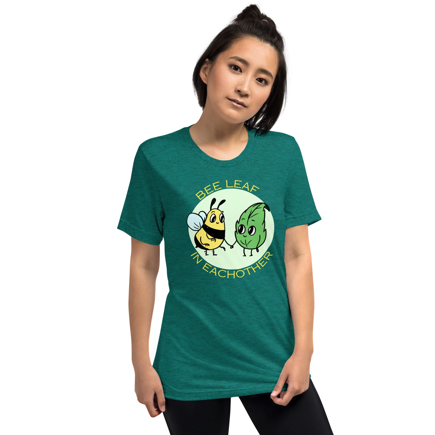 Bee leaf Unisex tri blend (super soft) t-shirt