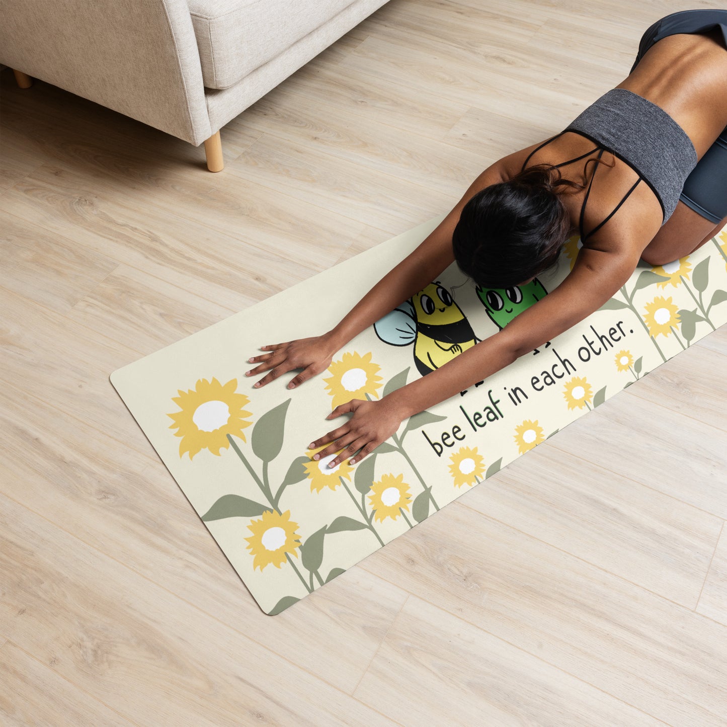 Bee Leaf Yoga mat