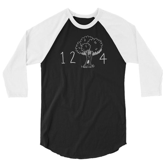 12 Tree 4 Darks side 3/4 baseball sleeve raglan shirt