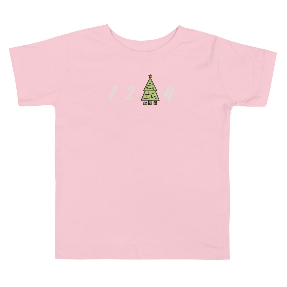 1 2 Tree 4 Christmas edition Toddler Short Sleeve Tee
