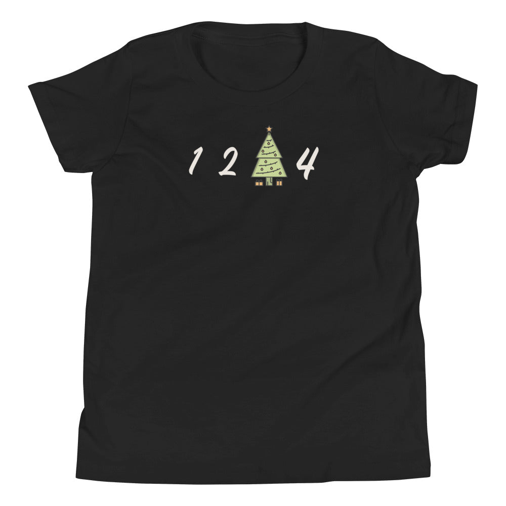 1 2 tree 4 Christmas Youth  T-Shirt