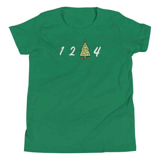 1 2 tree 4 Christmas Youth  T-Shirt